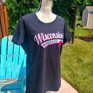 💥 3/$20 Russell Athletic XXL Pink Wisconsin Badgers Shirt!